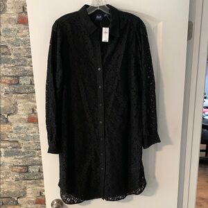 GAP Black Lace Mini Dress